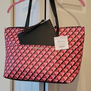 NWT Liz Claiborne Patterned Tote w/ Insert